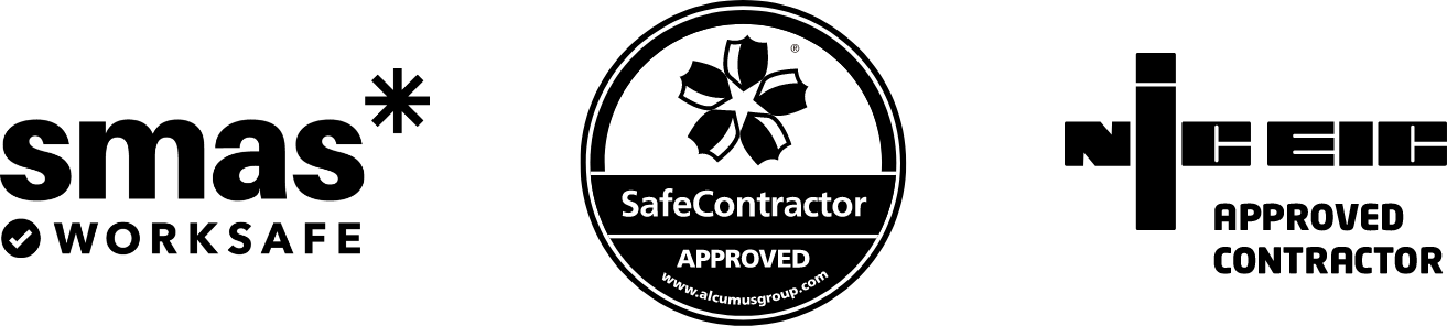 SMAS Worksafe, SafeContractor approved and NICEIC approved contractor